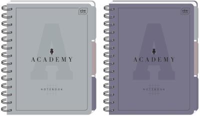 Kołozeszyt A5/100K kratka Academy mix. Wydawca: INTERDRUK. SmakLiter.pl Opakowanie Kołozeszyt A5/100K kratka Academy mix