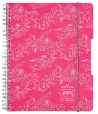 Opakowanie Kołozeszyt A5/80K kratka Colors różowy (4szt)