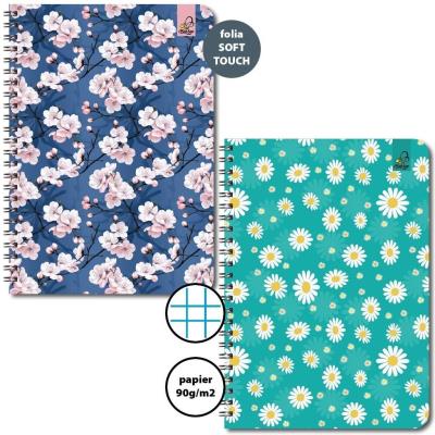 Kołozeszyt A6/50K kratka 90g Kwiatki (10szt). Wydawca: Bee-bee. SmakLiter.pl Opakowanie Kołozeszyt A6/50K kratka 90g Kwiatki (10szt)