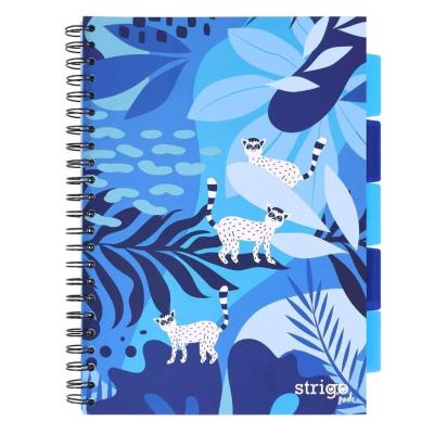 Opakowanie Kołozeszyt Pads A4/100K kratka Jungla niebieski