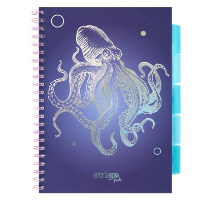 Opakowanie Kołozeszyt Strigo A4 Project Book Ośmiornica granatowy kratka