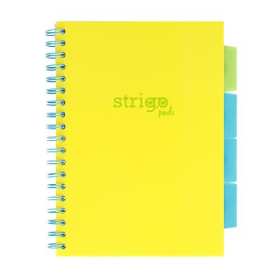 Opakowanie Kołozeszyt Strigo B5 Project Book Neon żółty linia