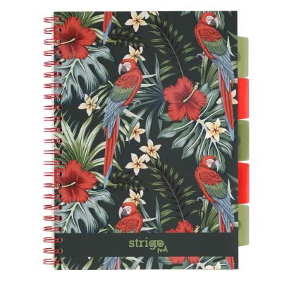 Opakowanie Kołozeszyt Strigo Project Book Papuga A4 kratka czarny