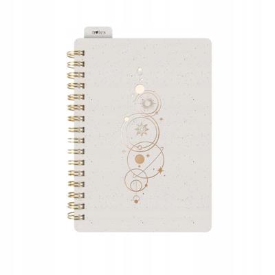 Opakowanie Kołozeszyt z gumką A6/80K linia kremowy