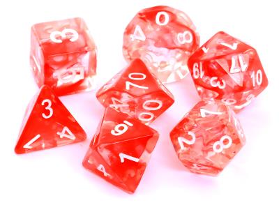 Opakowanie Komplet kości REBEL RPG - Nebula - Czerwone