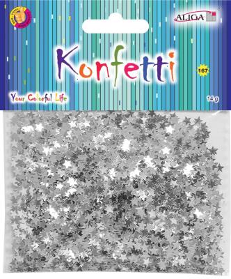 Opakowanie Konfetti gwiazdki srebrne 14g