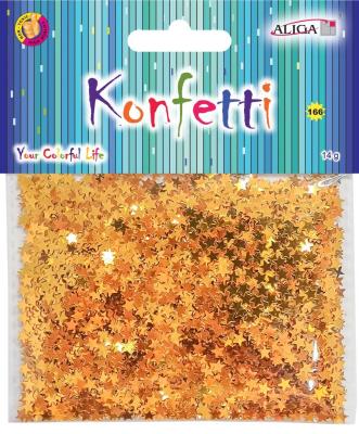 Opakowanie Konfetti gwiazdki złote 14g