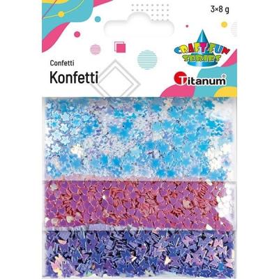 Opakowanie Konfetti kwiaty wiśni, serca, motyle 3x8g