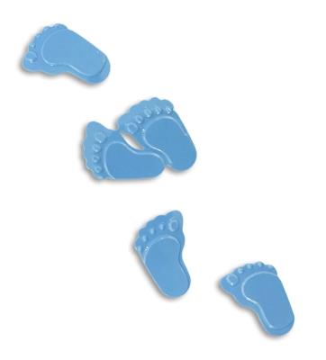 Konfetti stópki niebieskie. Wydawca: ARPEX. SmakLiter.pl Opakowanie Konfetti stópki niebieskie