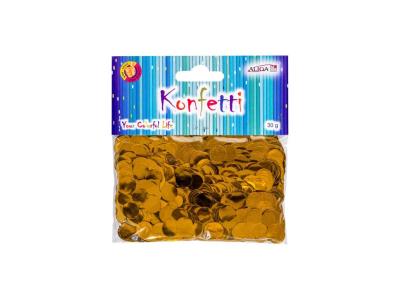 Opakowanie Konfetti złote 1cm 30g
