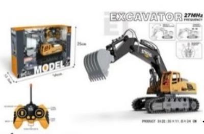 Koparka światło dźwięk 1:18 27MHz 35x11,8x24cm. Wydawca: Madej. SmakLiter.pl Opakowanie Koparka światło dźwięk 1:18 27MHz 35x11,8x24cm