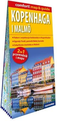 Okładka książki Kopenhaga i Malmo laminowany map&guide 2w1