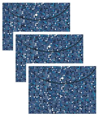 Opakowanie Koperta A4 na zatrzask Kropki 3 sztuki