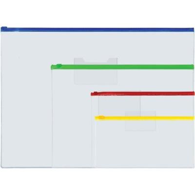 Koperta A4 płaska PVC z suwakiem mix. Wydawca: Centrum. SmakLiter.pl Opakowanie Koperta A4 płaska PVC z suwakiem mix