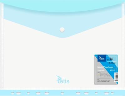 Koperta A4 PP na zatrzask perfor. niebieska (6szt). Wydawca: TETIS. SmakLiter.pl Opakowanie Koperta A4 PP na zatrzask perfor. niebieska (6szt)