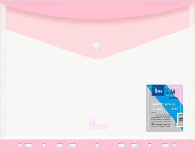 Koperta A4 PP na zatrzask perfor. różowa (6szt). Wydawca: TETIS. SmakLiter.pl Opakowanie Koperta A4 PP na zatrzask perfor. różowa (6szt)