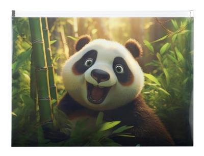 Opakowanie Koperta A4 PP z nadrukiem zip Panda