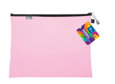 Koperta A4 z suwakiem metalalowym różowa. Wydawca: TETIS. SmakLiter.pl Opakowanie Koperta A4 z suwakiem metalalowym różowa