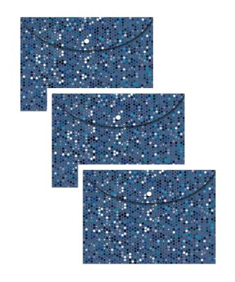 Opakowanie Koperta A5 na zatrzask Kropki 3 sztuki