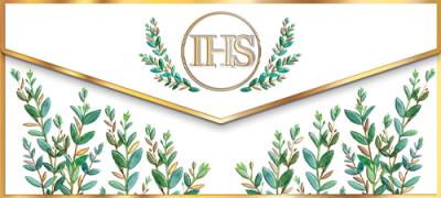 Opakowanie Koperta Komunia. IHS liście