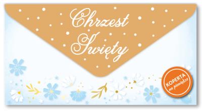 Opakowanie Koperta na pieniądze Chrzest Święty chłopiec KOP-039