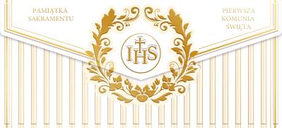 Opakowanie Koperta na pieniądze Komunia Paski