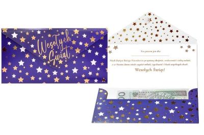 Opakowanie Koperta podarunkowa Boże Narodzenie