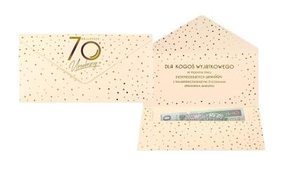 Opakowanie Koperta podarunkowa Elite Urodziny 70
