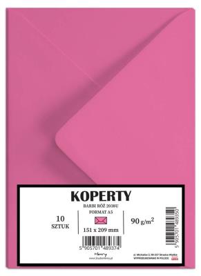 Opakowanie Koperty A5 Barbii róż 10szt