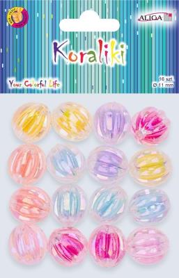 Opakowanie Koraliki plastikowe 11mm 16szt