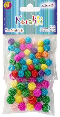 Opakowanie Koraliki plastikowe 70szt MIX