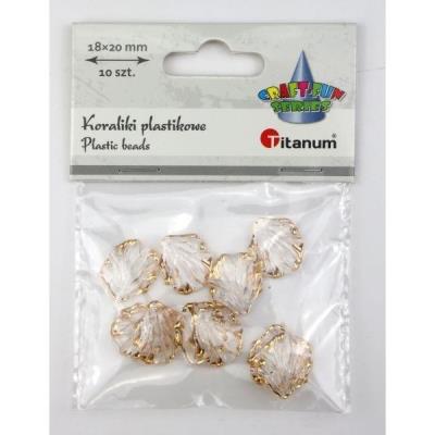 Opakowanie Koraliki plastikowe muszelki 5mm 10szt