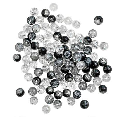 Koraliki szklane spękane 8mm mix kolorów 100 szt.. Wydawca: DP CRAFT. SmakLiter.pl Opakowanie Koraliki szklane spękane 8mm mix kolorów 100 szt.