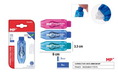 Opakowanie Korektor w taśmie 5mmx5m MIX