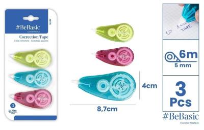 Opakowanie Korektor w taśmie 5mmx6m 3szt