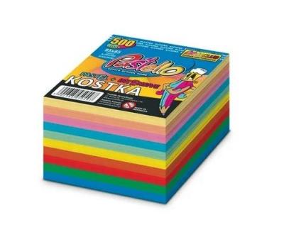 Opakowanie Kostka klejona 85x85mm 500 kartek kolorowa
