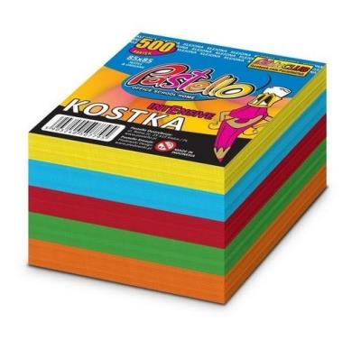 Opakowanie Kostka klejona 85x85mm 500 kartek kolorowa