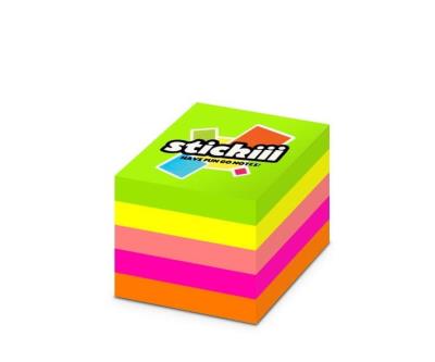 Kostka samoprzylepna 51x51mm 400K 5 kolorów neon. Wydawca: Alfa Pastello. SmakLiter.pl Opakowanie Kostka samoprzylepna 51x51mm 400K 5 kolorów neon