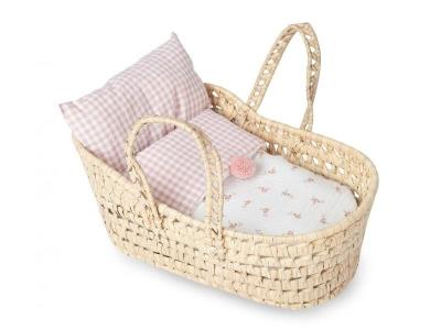 Opakowanie Kosz Mojżesza z pościelą dla lalki do 33cm