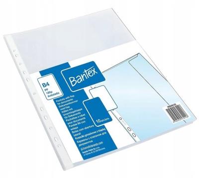 Koszulka groszkowa B4/120mic z klapką 10szt. Wydawca: BANTEX. SmakLiter.pl Opakowanie Koszulka groszkowa B4/120mic z klapką 10szt