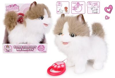 Opakowanie Kot chodzący na smyczy biało rudy