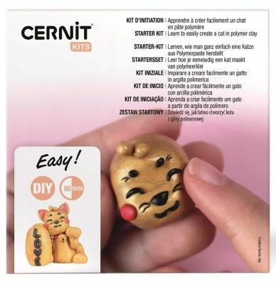 Opakowanie Kot Szczęścia DIY glinka polimer