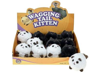 Opakowanie Kotek machający ogonem pluszowy 14cm MIX