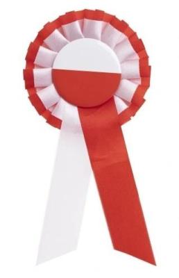 Opakowanie Kotylion biało-czerwony