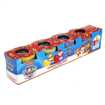 Opakowanie Kreatywny zestaw mas plastycznych Psi Patrol 4 pojemniki