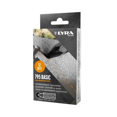Kredka lubryka woskowa Economy 795 czarna. Wydawca: LYRA. SmakLiter.pl Opakowanie Kredka lubryka woskowa Economy 795 czarna
