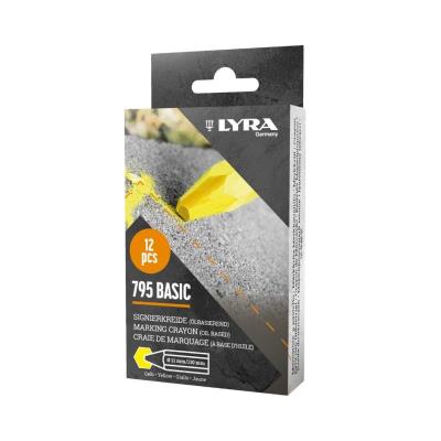 Kredka lubryka woskowa Economy 795 żółta. Wydawca: LYRA. SmakLiter.pl Opakowanie Kredka lubryka woskowa Economy 795 żółta