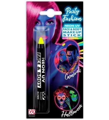 Kredka neonowa do makijażu Aqua żółta. Wydawca: Widmann. SmakLiter.pl Opakowanie Kredka neonowa do makijażu Aqua żółta