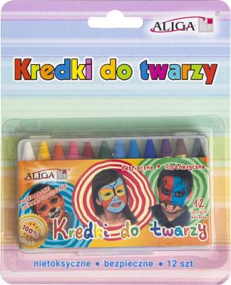 Opakowanie Kredki do malowania twarzy 12 kolorów