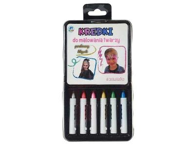 Opakowanie Kredki do malowania twarzy 6 kolorów